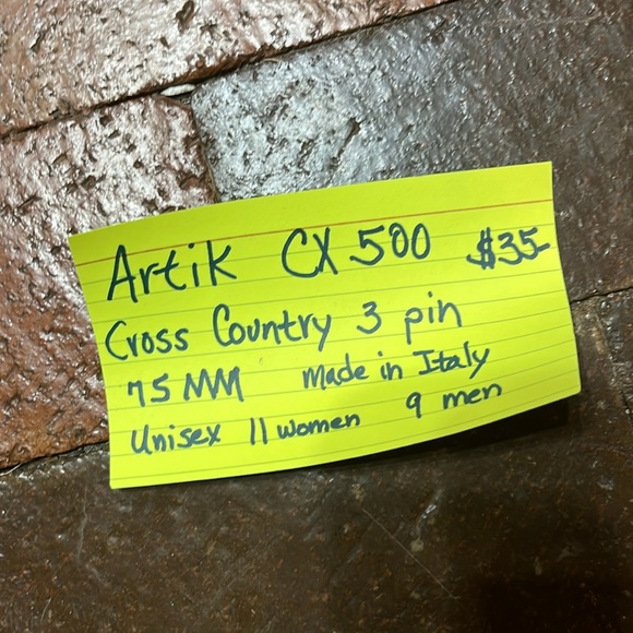 Artik CX500 Cross Country 3 pin 75MM. Unisex size 9 Men and size 11 Women - Picture 6 of 8
